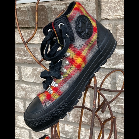 🍁 Converse Woolrich Plaid   sneakers - Picture 13 of 15